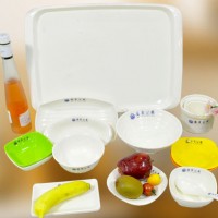 揚(yáng)州品牌密胺仿瓷餐具定制火鍋擺臺(tái)套裝快餐龍蝦水餃面碗盤杯子