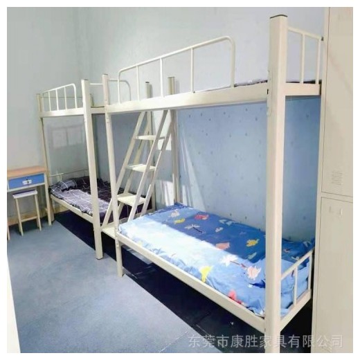 加厚雙層上下鋪床 四人位連體上下鋪 實(shí)用性強(qiáng)**固